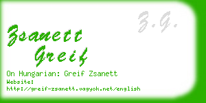 zsanett greif business card